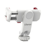 Ulanzi ST-06S 熱靴手機夾 - 白色 | 俯仰調節 | 雙冷靴接口