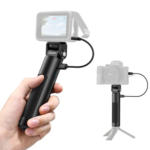 Ulanzi BG-2pro 相機移動充電手柄 - 黑色 | 5500mah | 180°俯仰雲台