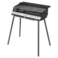 Naturehike 墨煙 可摺疊立式燒烤架(CNK2300015) - 黑色 | 一體摺叠 | 高度可調節