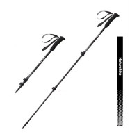 Naturehike Hoar trek EXT1-三節碳纖維登山杖(CNK2300DS010) - 碳本色(62-135cm) | 耐磨杖尖 | 高承重外鎖
