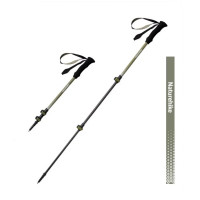 Naturehike Hoar trek EXT1-三節碳纖維登山杖(CNK2300DS010) - 淡綠色(57-120cm) | 耐磨杖尖 | 高承重外鎖