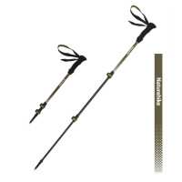 Naturehike Hoar trek EXT1-三節碳纖維登山杖(CNK2300DS010) - 棕色(57-120cm) | 耐磨杖尖 | 高承重外鎖