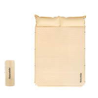 Naturehike D01 2023款自動充氣睡墊附枕頭(CNK2300DZ014) - 奶油色(雙人-3cm) | 高彈海綿 | 自由拼接