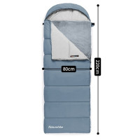 Naturehike 信封式溫控棉睡袋(CNK2300SD021) - 藍色(左拉鏈) | 快速升溫 | 獨立暖脚區 Naturehike 信封式溫控棉睡袋(CNK2300SD021) - 藍色(左拉鏈) | 快速升溫 | 獨立暖脚區