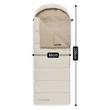 Naturehike 信封式溫控棉睡袋(CNK2300SD021) - 棕色(左拉鏈) | 快速升溫 | 獨立暖脚區