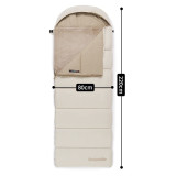 Naturehike 信封式溫控棉睡袋(CNK2300SD021) - 棕色(右拉鏈) | 快速升溫 | 獨立暖脚區