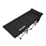 Naturehike 星野 戶外折疊行軍床(CNK2300WS010) - 黑色 | 加厚棉內襯 | 堅固​​耐用