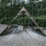 Naturehike Ranch Fire 八角形金字塔帳篷(CNK2300ZP025) - 軍綠色 | 150D牛津布 | 透氣布料