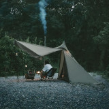 Naturehike Ranch Fire 八角形金字塔帳篷(CNK2300ZP025) - 軍綠色 | 150D牛津布 | 透氣布料