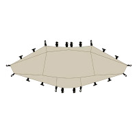 Naturehike Cloud Boundar 六角速開天幕(CNK230WS014) - 大號連結件 | 防潮防水 | 易清潔