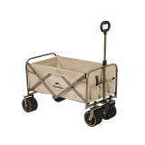 Naturehike 輕盈 可摺疊露營車(CNK2350JJ012) - 亞麻棕(大號) | 可拆車兜 | 600D雙層牛津布