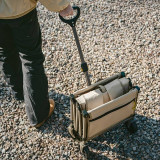 Naturehike 輕盈 可摺疊露營車(CNK2350JJ012) - 亞麻棕(小號) | 可拆車兜 | 600D雙層牛津布