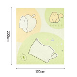 Naturehike Happy Ultrasonic 戶外野餐墊(CNK2350WS010) - 貓咪悠閒(170*200cm) | 5層加厚 | 雙面防污