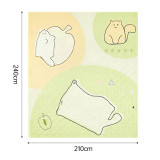 Naturehike Happy Ultrasonic 戶外野餐墊(CNK2350WS010) - 貓咪悠閒(210*240cm) | 5層加厚 | 雙面防污