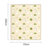 Naturehike Happy Ultrasonic 戶外野餐墊(CNK2350WS010) - 悠閒貓趣(170*200cm) | 5層加厚 | 雙面防污