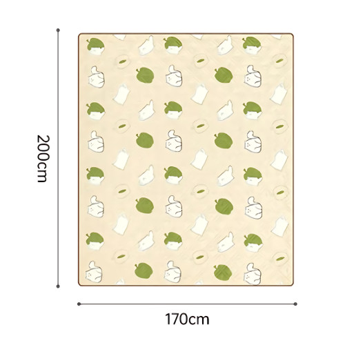 Naturehike Happy Ultrasonic 戶外野餐墊(CNK2350WS010) - 悠閒貓趣(170*200cm) | 5層加厚 | 雙面防污