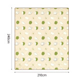 Naturehike Happy Ultrasonic 戶外野餐墊(CNK2350WS010) - 悠閒貓趣(210*240cm) | 5層加厚 | 雙面防污