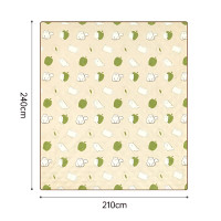 Naturehike Happy Ultrasonic 戶外野餐墊(CNK2350WS010) - 悠閒貓趣(210*240cm) | 5層加厚 | 雙面防污