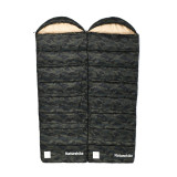 Naturehike Warmy 信封附帽棉睡袋(CNK2350WS023) - 迷彩綠(M320-右開口) | 可機洗 | 可拼接