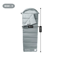 Naturehike Warmy 信封附帽棉睡袋(CNK2350WS023) - 灰色(M300-右開口) | 可機洗 | 可拼接 Naturehike Warmy 信封附帽棉睡袋(CNK2350WS023) - 灰色(M300-右開口) | 可機洗 | 可拼接