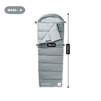 Naturehike Warmy 信封附帽棉睡袋(CNK2350WS023) - 灰色(M400-右開口) | 可機洗 | 可拼接 Naturehike Warmy 信封附帽棉睡袋(CNK2350WS023) - 灰色(M400-右開口) | 可機洗 | 可拼接