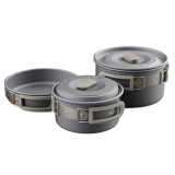 Naturehike 鋁合金露營廚具(CNK2450CF010) - 組合A | 適用2-4人 | 1.7L鍋+7吋煎鍋+1L鍋