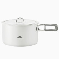 Naturehike 春生 陶瓷不沾鍋套裝(CNK2450CF013) - 大鍋(3L) | 可摺叠手柄 | 套娃收納