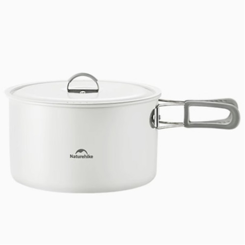 Naturehike 春生 陶瓷不沾鍋套裝(CNK2450CF013) - 大鍋(3L) | 可摺叠手柄 | 套娃收納