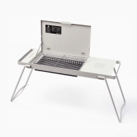 Naturehike 重山 MINI折叠燒烤桌(CNK2450CF014) - 砂岩色 | 一桌兩用 | 擋風板設計