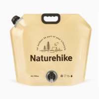 Naturehike 凌沃 戶外折疊水袋(CNK2450CF027) - 黃色(10L) | 可調節出水口 | 收納方便