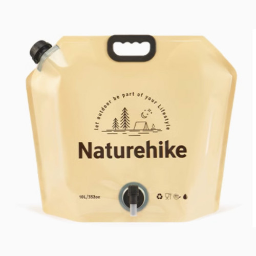 Naturehike 凌沃 戶外折疊水袋(CNK2450CF027) - 黃色(10L) | 可調節出水口 | 收納方便