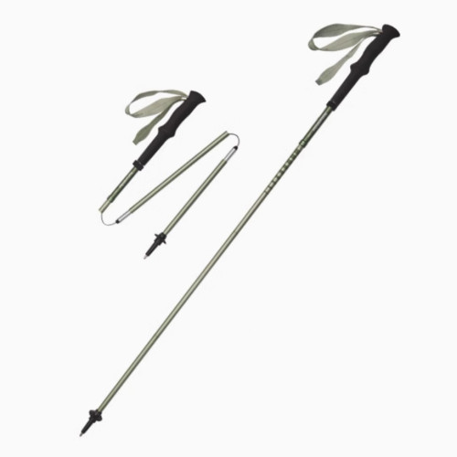 Naturehike 輕風Pro 四節折疊登山杖(CNK2450DS016) - 綠色(110cm) | 全鋁材質 | 速開彈扣鎖