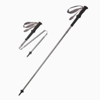 Naturehike 輕風Pro 四節折疊登山杖(CNK2450DS016) - 深灰色(130cm) | 全鋁材質 | 速開彈扣鎖