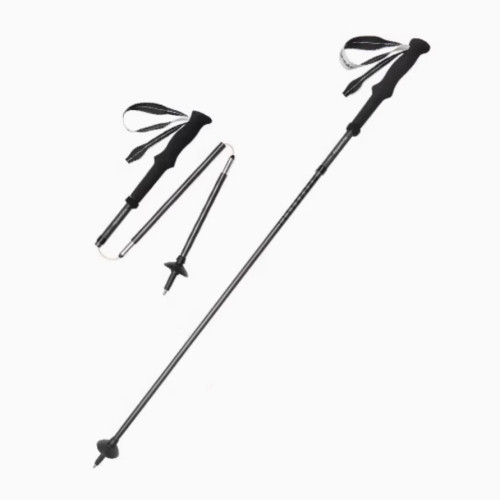 Naturehike 輕風UL- 碳鋁四節折疊登山杖(CNK2450DS017) - 星空黑(130cm) | 高強度杖桿 | 鎢鋼杖尖