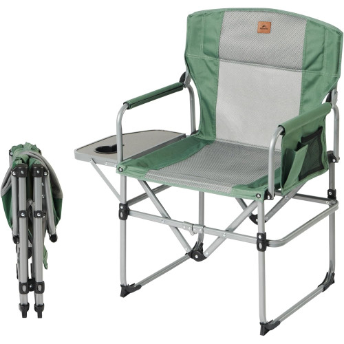 Naturehike Hyland 001 折疊露營椅(CNK2450JJ012) - 軍綠色 | 150kg承重 | 邊桌延伸