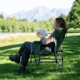 Naturehike Hyland 001 折疊露營椅(CNK2450JJ012) - 軍綠色 | 150kg承重 | 邊桌延伸