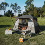 Naturehike Cape5.2 方形快搭帳篷(CNK2450WS037) - 淺棕灰 | 五面通風 | 寬敞空間