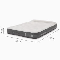 Naturehike 辰景 帶枕自動充氣床(CNK2450WS040) - 灰色(雙人款) | 内置充氣泵 | 床枕一體