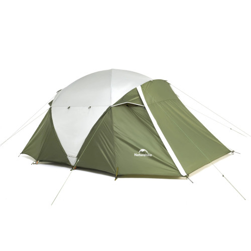 Naturehike KOTA 4 戶外露營帳篷(CNK2450WS041) - 橄欖綠 | 雙橫桿結構 | 内帳五面通風