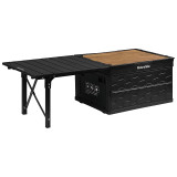 Naturehike Lispace 折疊收納一體桌(CNK2450XB018) - 黑色(50L) | 折疊便攜設計 | 防滑防刮桌面