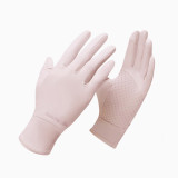 Naturehike 騎行防曬手套(CYY2421KB010) - 粉色(女款)-S碼 | 兩指翻折可觸屏 | 透氣防滑