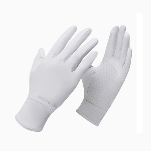 Naturehike 騎行防曬手套(CYY2421KB010) - 灰色(女款)-M碼 | 兩指翻折可觸屏 | 透氣防滑