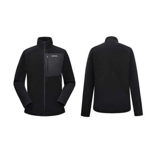 Naturehike 男士羊毛保暖外套(CYY2441FS066) - 黑色(男款)-XXL碼 | 保暖防寒 | 柔軟親膚