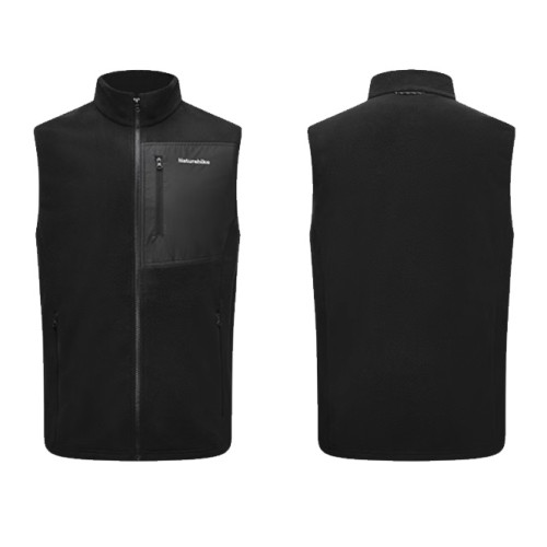 Naturehike 雙面搖粒絨馬甲(CYY2441FS068) - 黑色-XL碼 | 抑菌透氣 | 遠紅外升溫