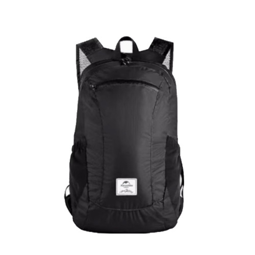 Naturehike 18L雲雁輕量防水摺疊後背包(NH17A012-B) - 黑色 | 方便出行 | 加墊肩帶