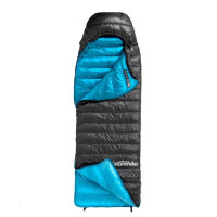 Naturehike CW400 方形羽絨睡袋(NH18C400-D) - 黑色-L碼 | 可完全展開 | 腳部透氣