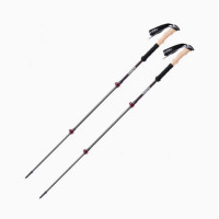 Naturehike 遠風 三節伸縮碳素登山杖(NH20DS003) - 紅色(2根裝) | 高承重外鎖 | EVA舒適手柄