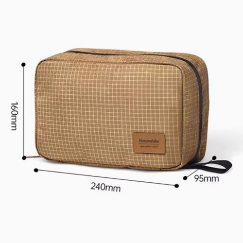 NatureHike SN03 旅行洗漱包(NH20SN010) - 棕色-大號 | 隱形濕區 | 分類收納