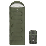 NatureHike Y150L 圓底信封睡袋(NH21MSD08) - 綠色(右開口) | 柔軟親膚 | 左右拼接