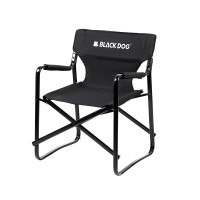 BLACKDOG 冥想 折疊導演椅(CBD2450JJ025) - 黑色 | 5層面料 | 椅面加寬 BLACKDOG 冥想 折疊導演椅(CBD2450JJ025) - 黑色 | 5層面料 | 椅面加寬